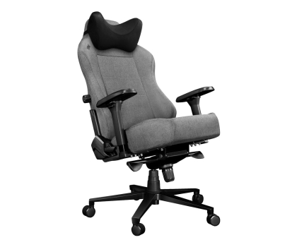 Fotel gamingowy Yumisu 2054 (Jasnoszaro-Czarny) Tkanina Y-2054-LB-M